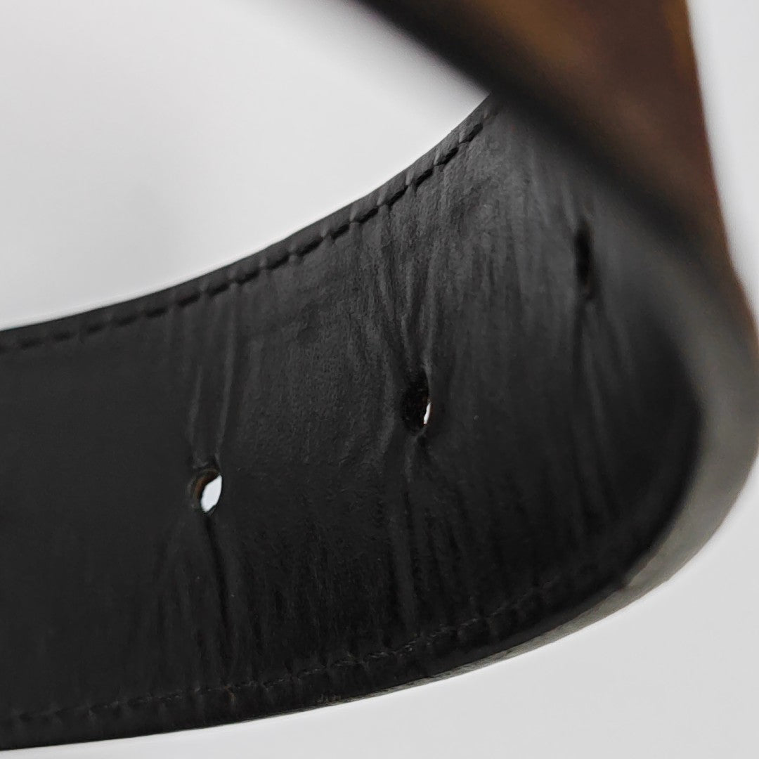 Coated Canvas Belt Brown