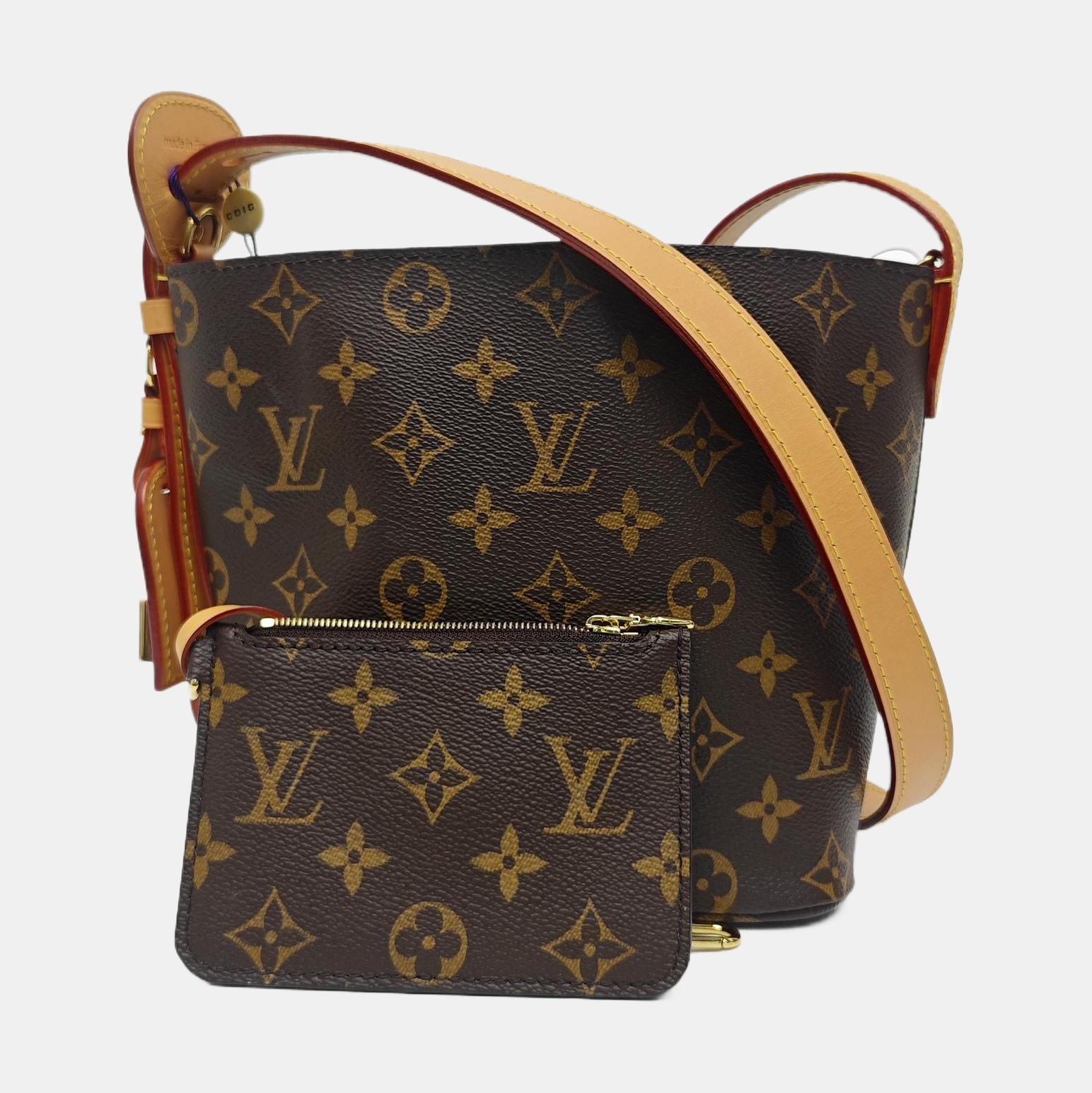 ALL IN Monogram Coated Canvas Brown