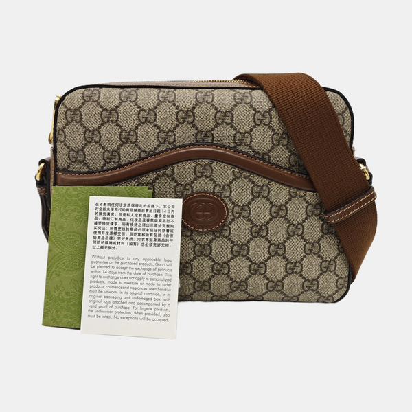 Monogram Coated Canvas Shoulder Bag Black
