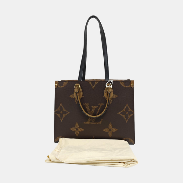 ONTHEGO MM Monogram Coated Canvas Brown