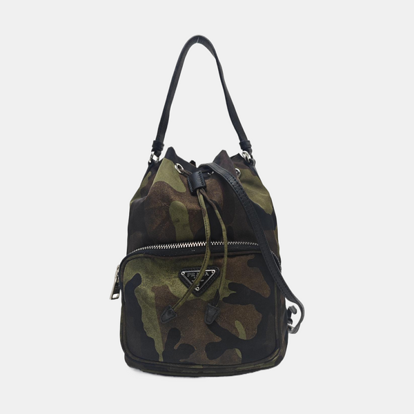 Nylon Bucket Bag Multicolor