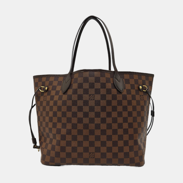 NEVERFULL MM Damier Ebene Coated Canvas Brown