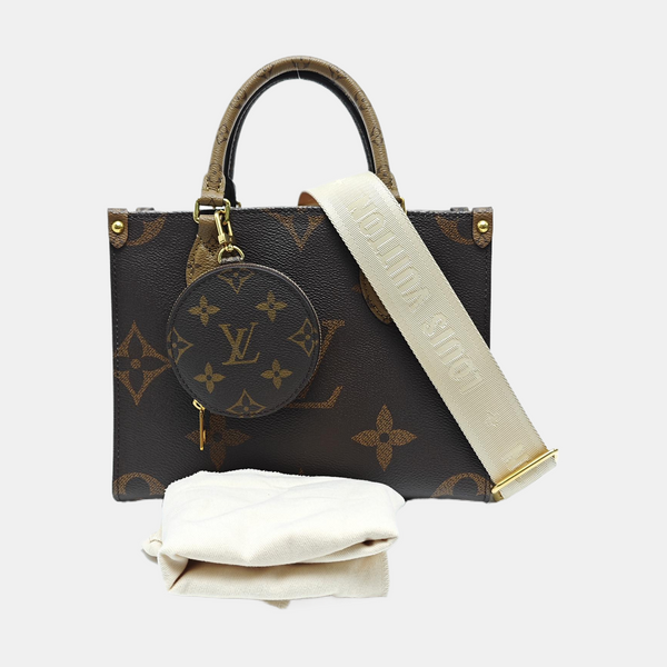 ONTHEGO PM Monogram Coated Canvas Brown