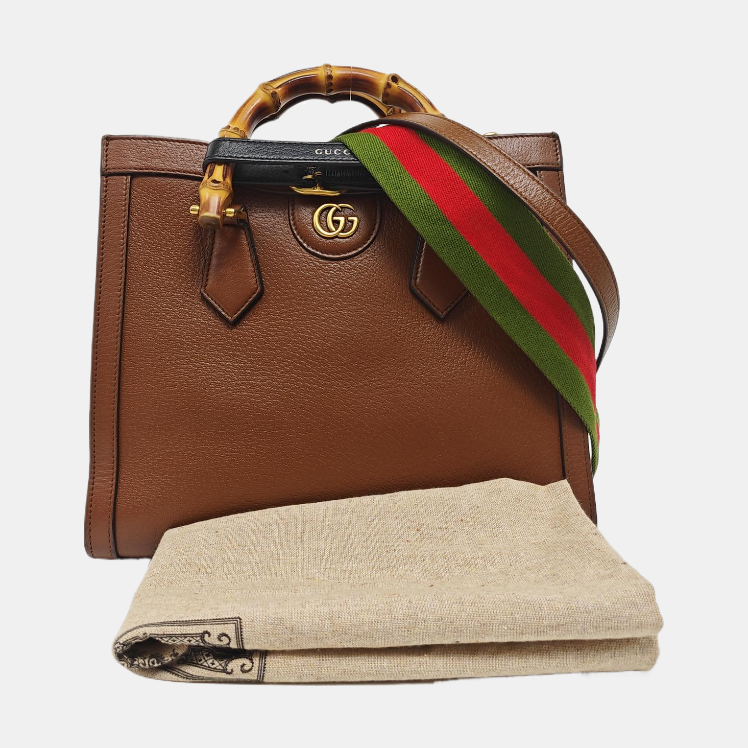 Diana Small Calfskin Brown