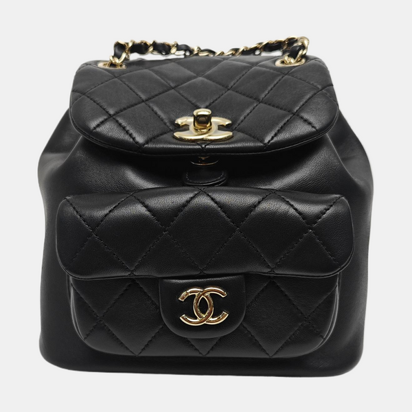 DUMA Quilted Lambskin Black