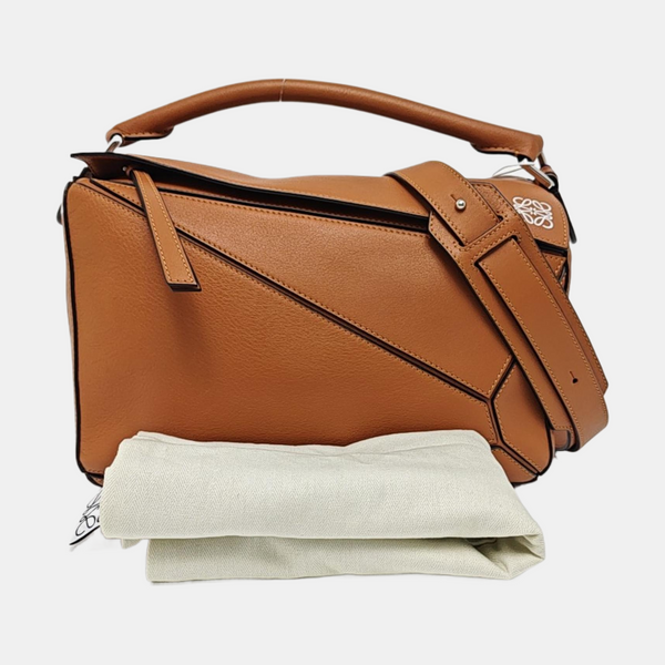Puzzle Medium Calfskin Brown