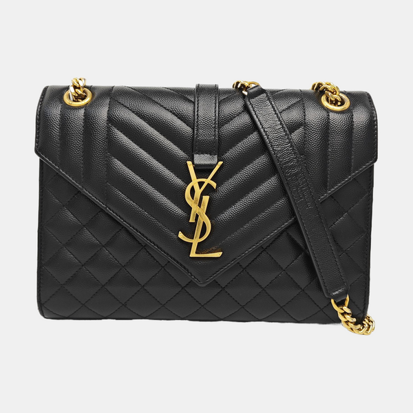 ENVELOPE Medium Quilted Calfskin Black