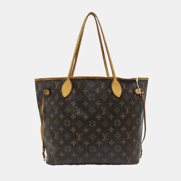 NEVERFULL MM Monogram Coated Canvas Brown