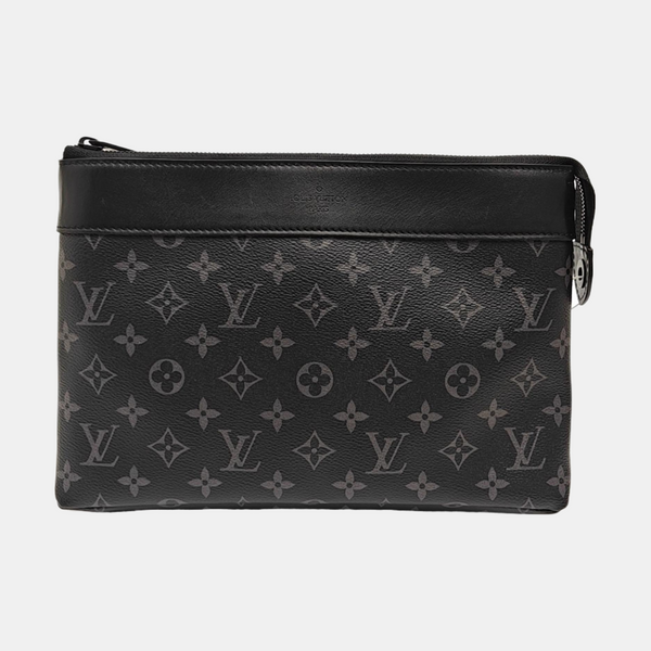Pochette Voyag Monogram Coated Canvas Black