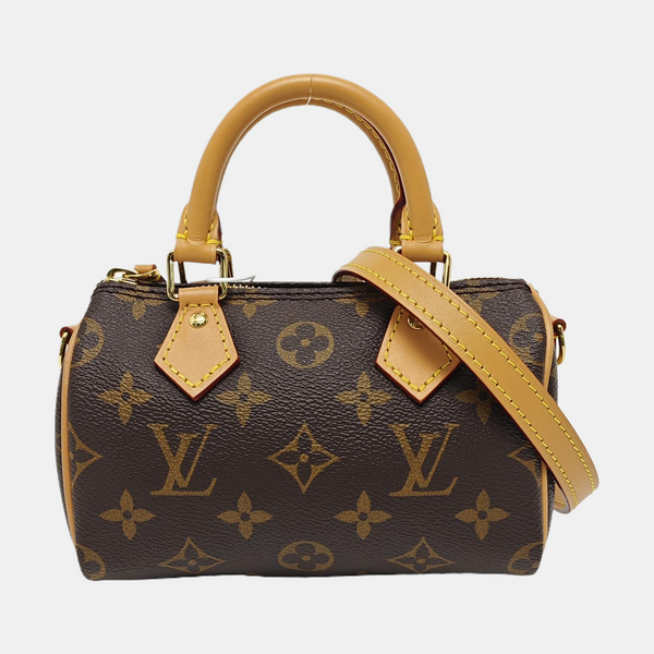 SPEEDY Nano Monogram lona revestida marrón