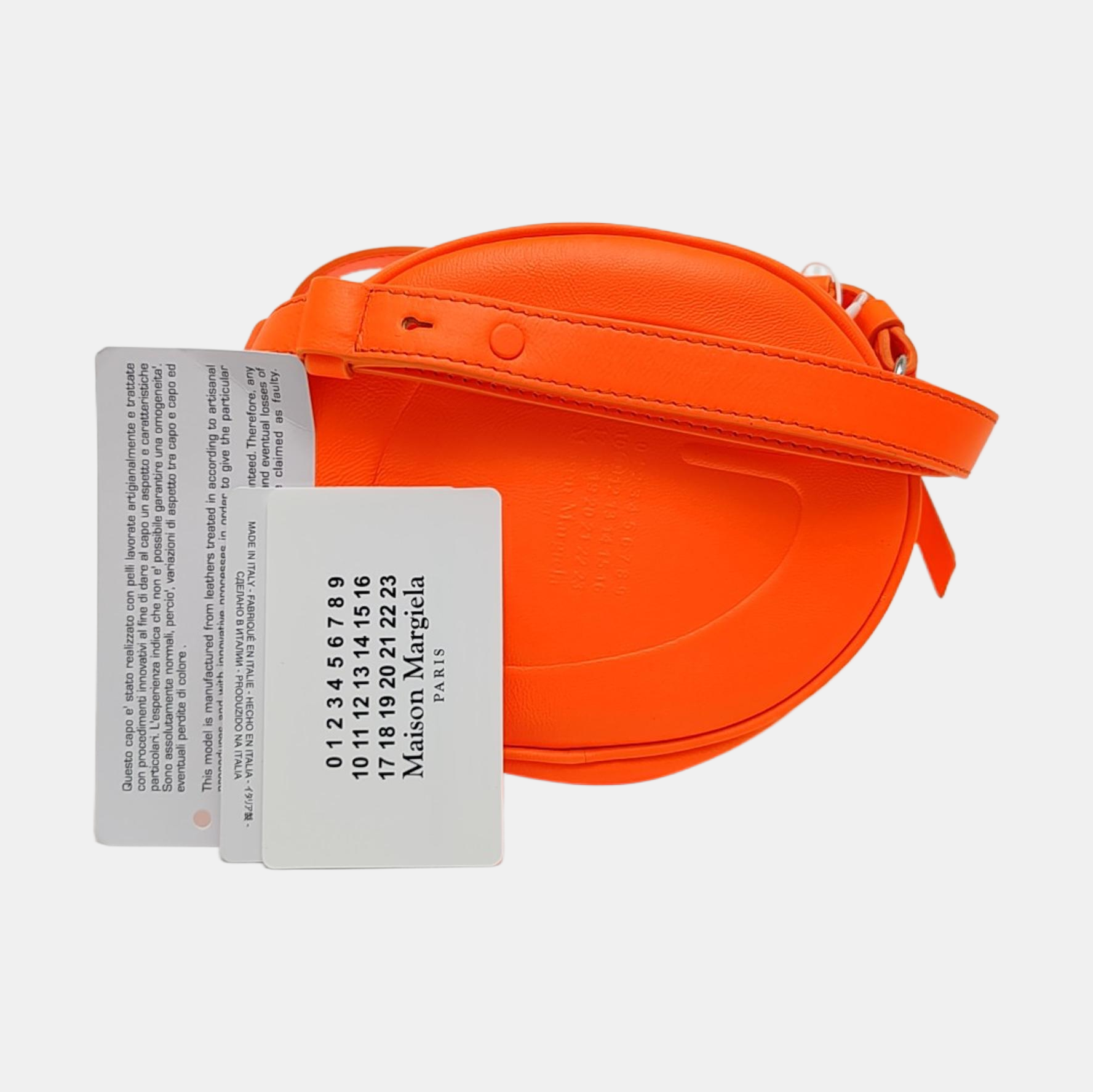 Calfskin Shoulder Bag Small Orange