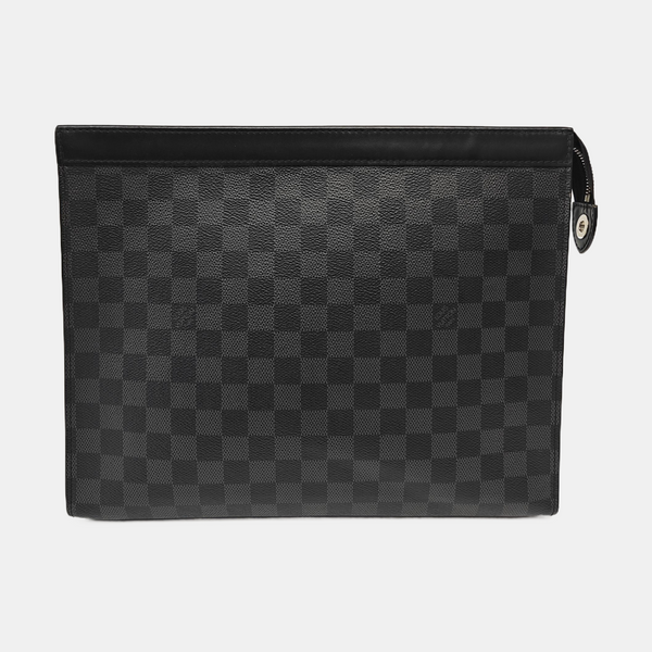 Pochette Voyag GM Damier Graphite Coated Canvas Gray