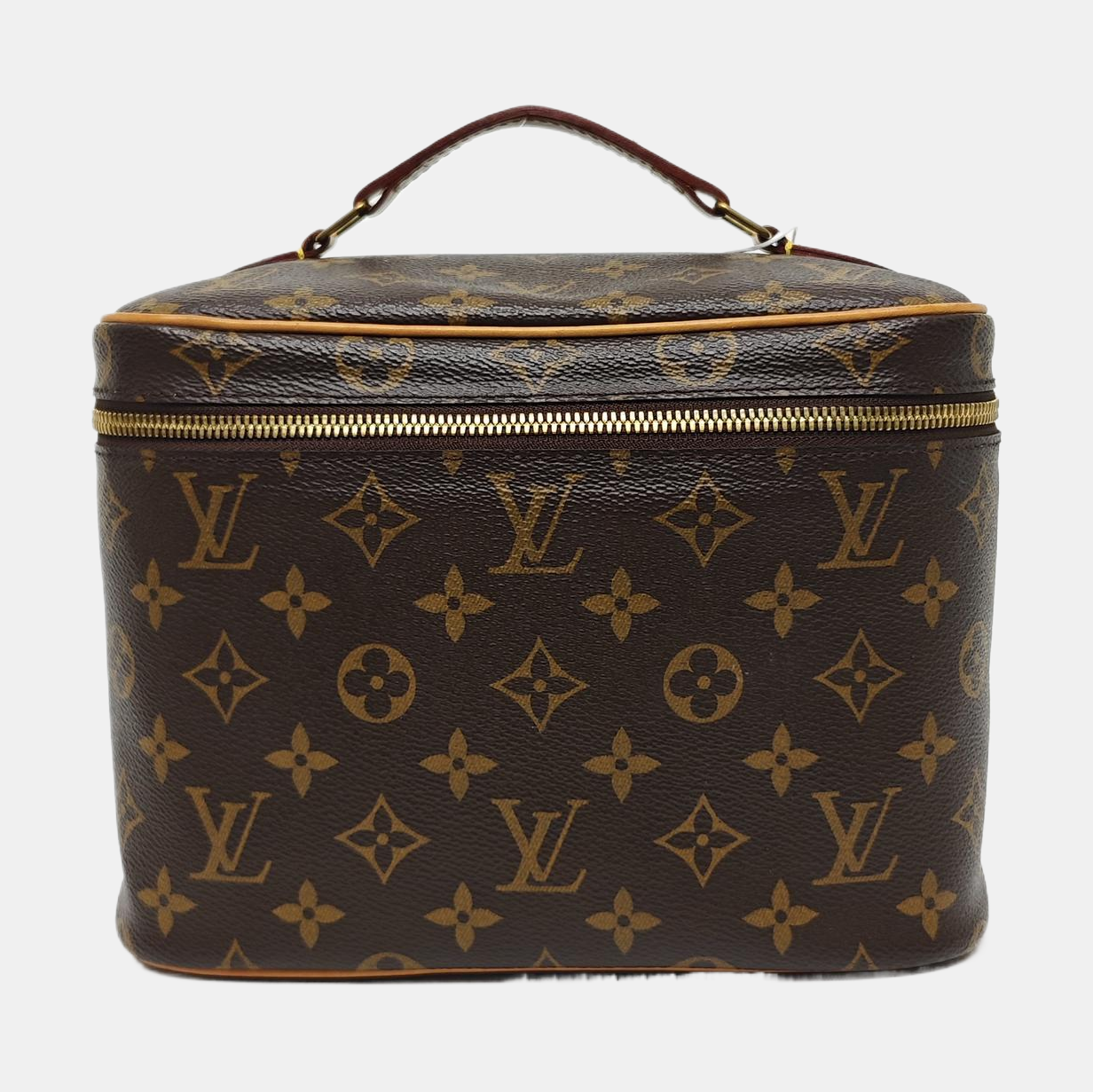 NICE BB Monogram Coated Canvas Brown