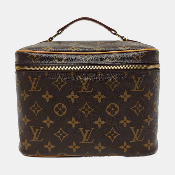 NICE BB Monogram Coated Canvas Brown