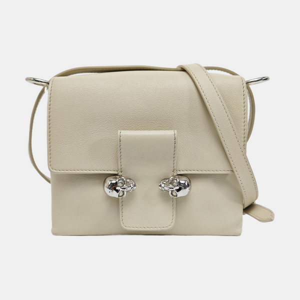 Calfskin Crossbody Bag Beige