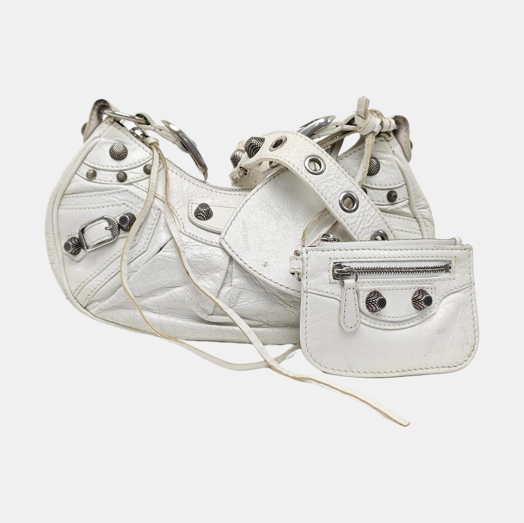 Le Cagole Mini Lambskin White
