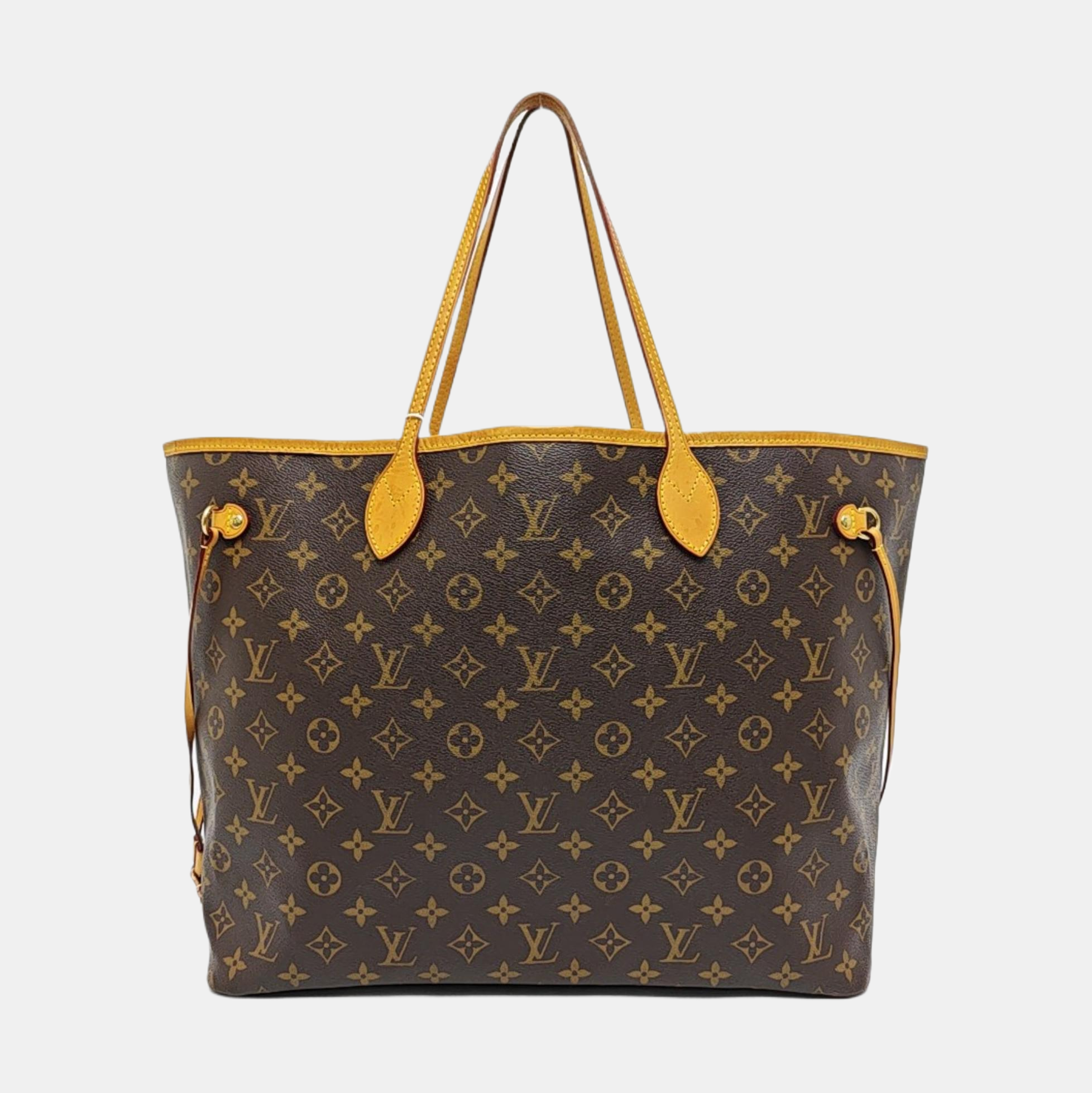 NEVERFULL GM Monogram Coated Canvas Brown