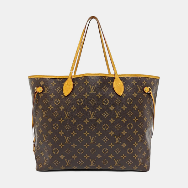 NEVERFULL GM Monogram Coated Canvas Brown