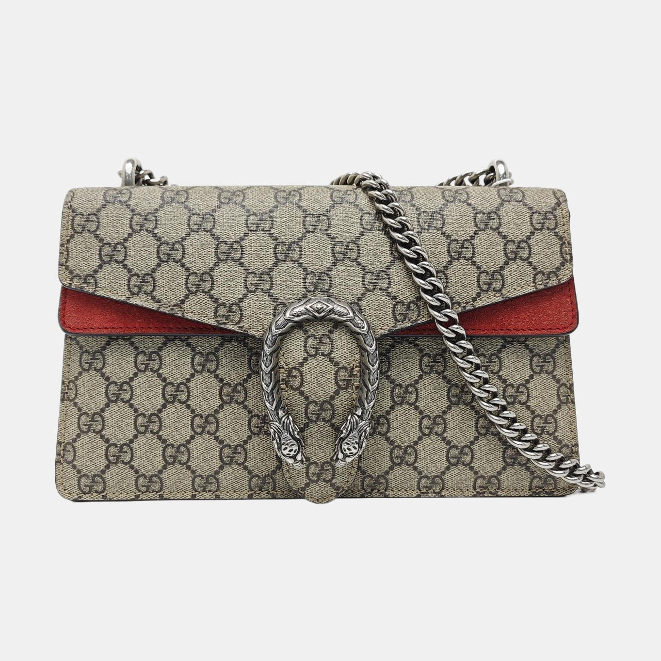 Dionysus Small Monogram Coated Canvas Black