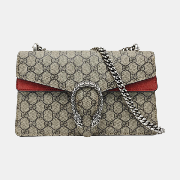 Dionysus Small Monogram Coated Canvas Black