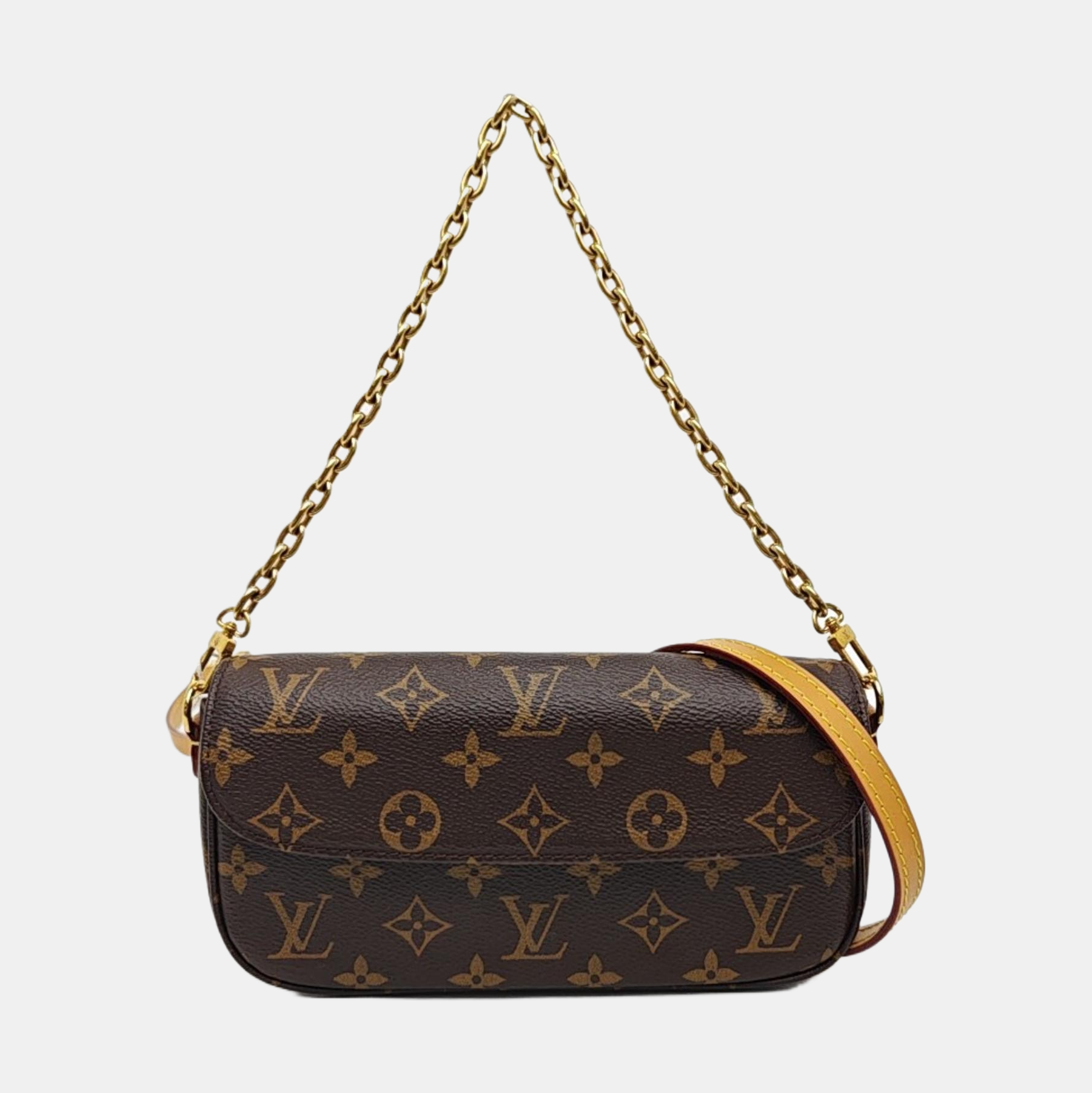 IVY Monogram Coated Canvas Brown