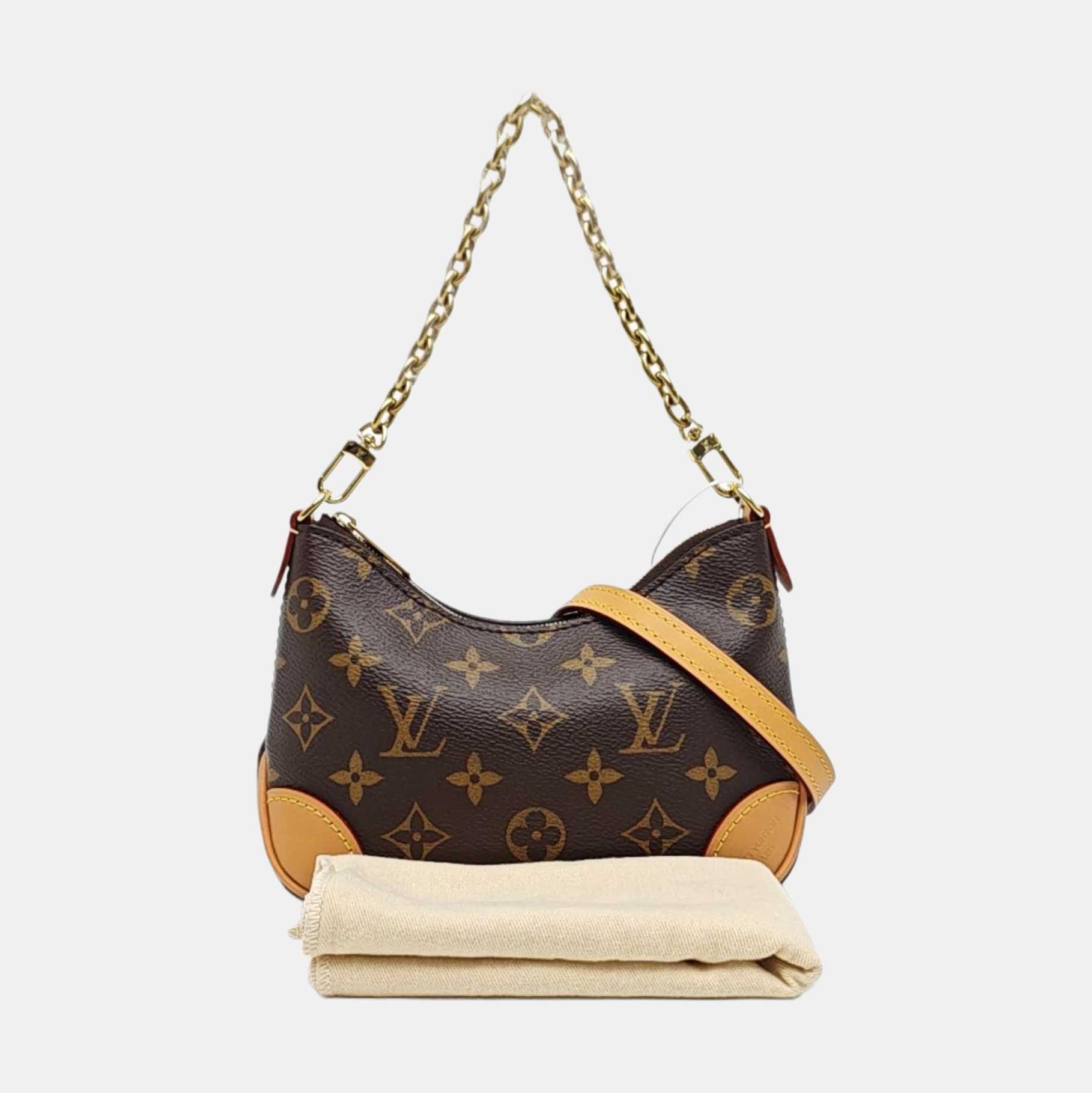 BOULOGNE Nano Monogram Coated Canvas Brown