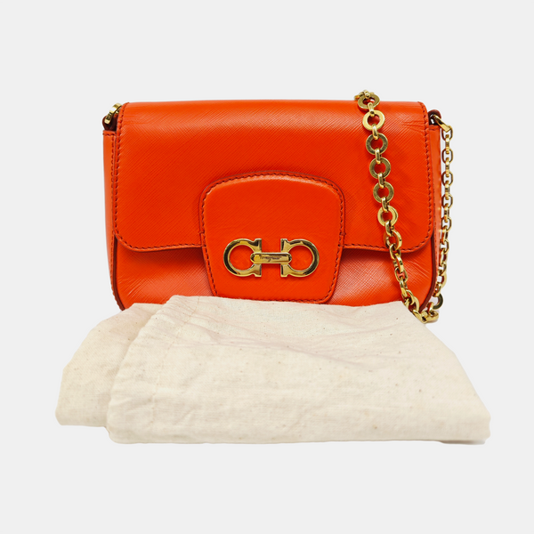 Gancini Calfskin Orange