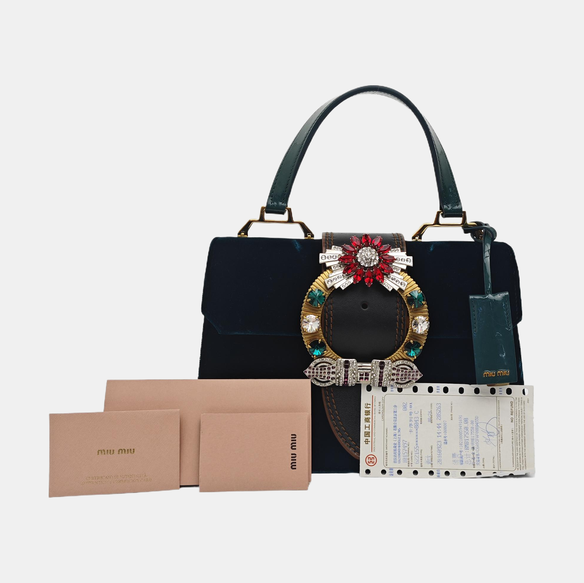 Miu Lady Velvet Green