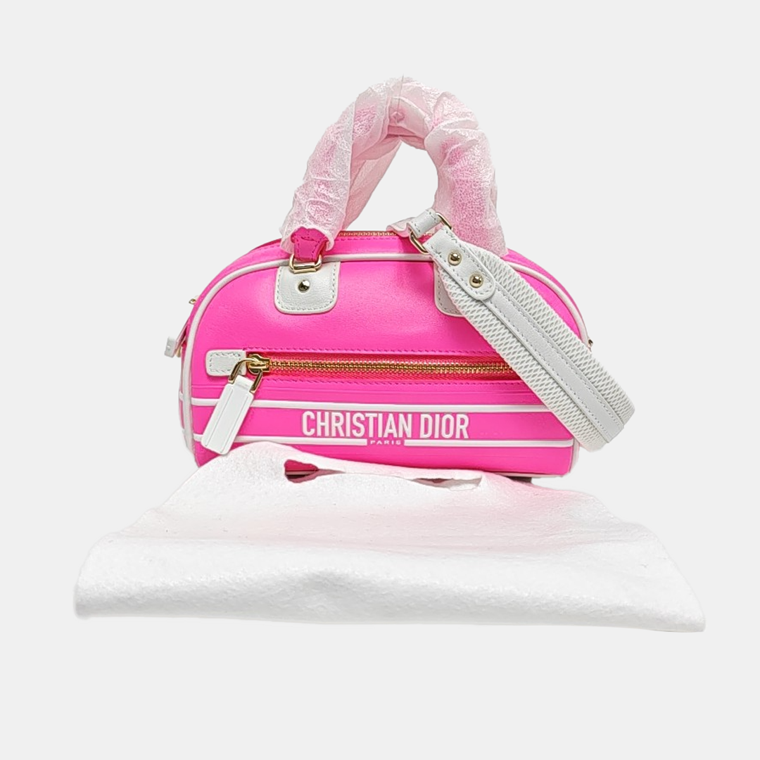 Authenticated pre-owned  Vibe Super Mini Calfskin Pink - Shoulder Bag at Looply
