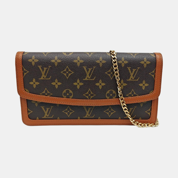 DAME Monogram Coated Canvas Brown