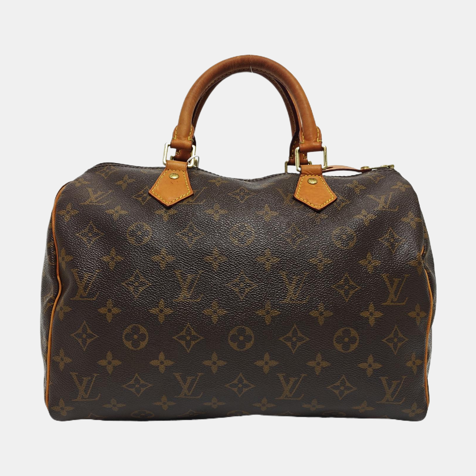 SPEEDY 30 Monogram Coated Canvas Brown