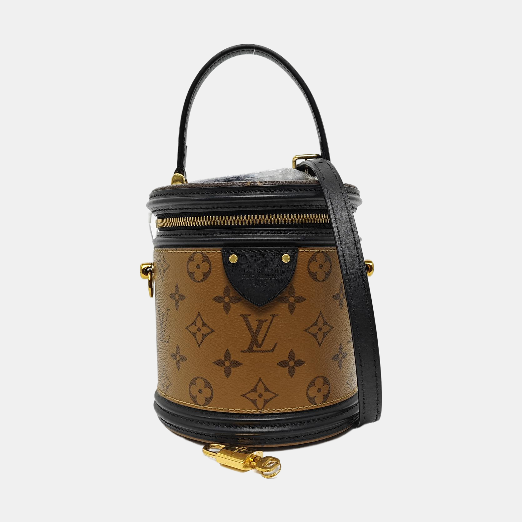 CANNES PM Monogram Coated Canvas Brown