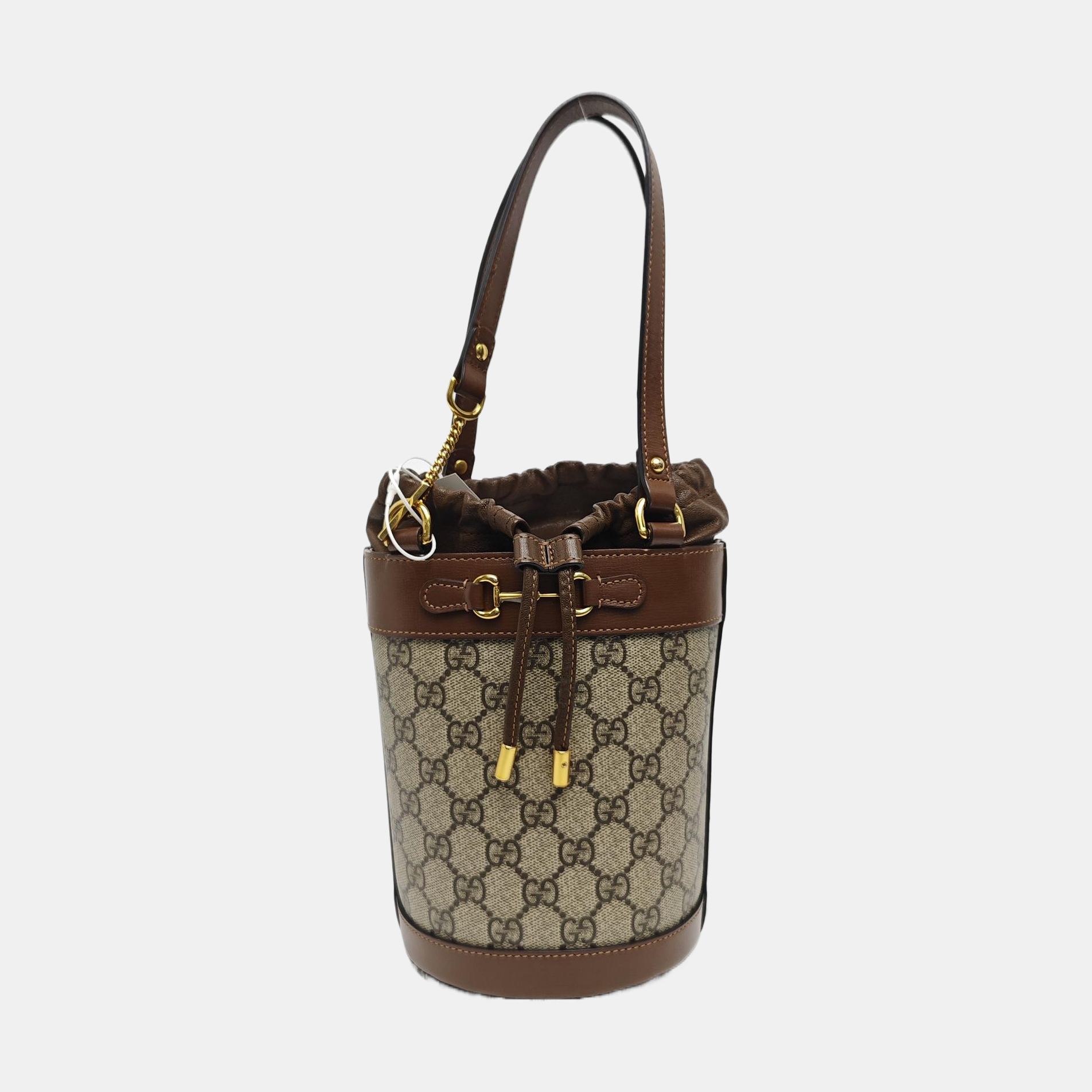 Horsebit 1955 Small Coated Canvas Beige