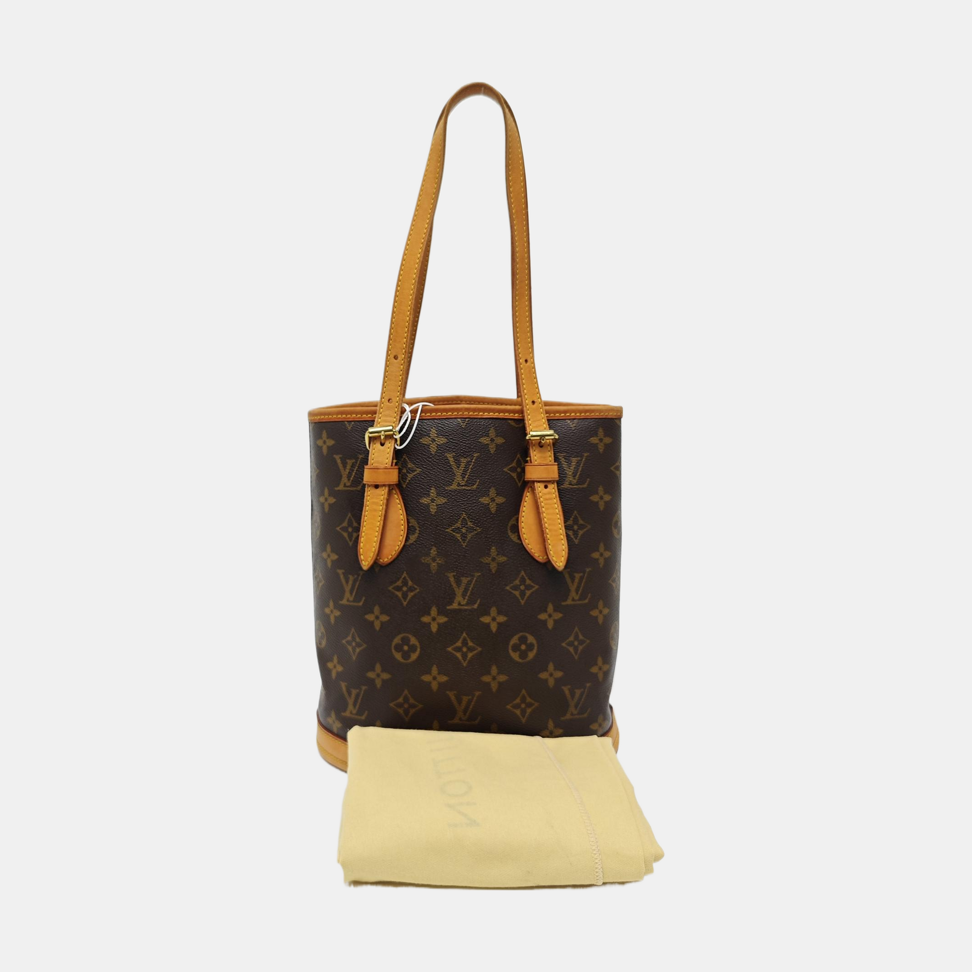 BUCKET PM Monogram Coated Canvas Brown