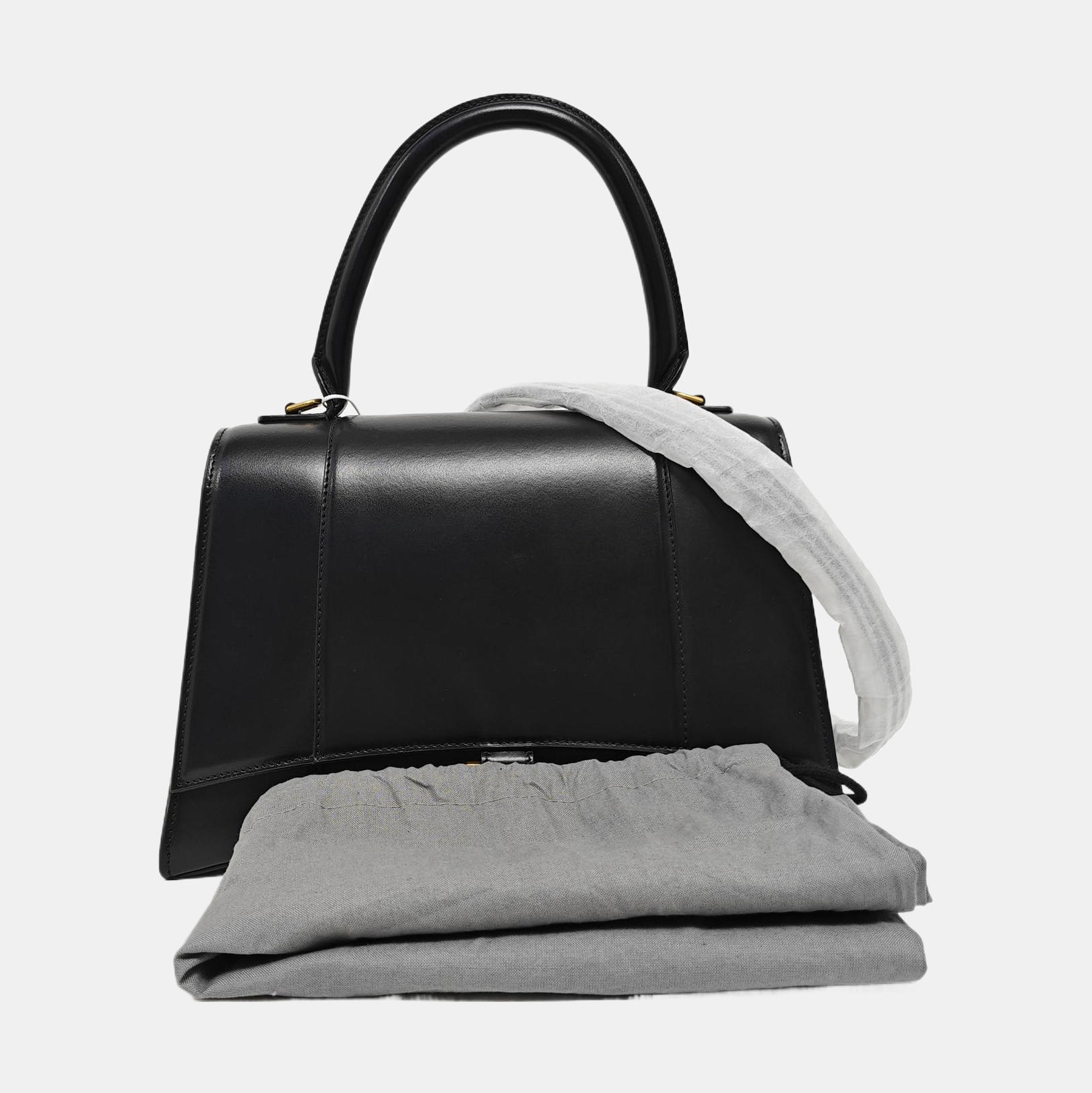 Hourglass Small Calfskin Black