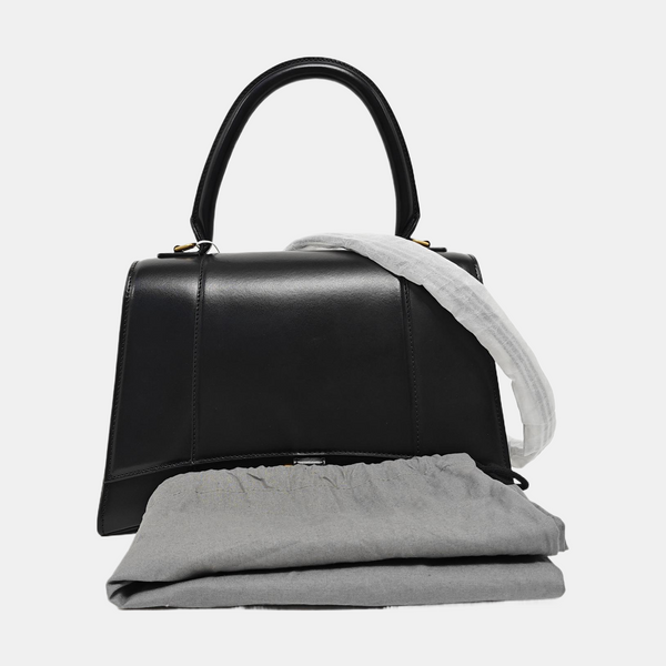 Hourglass Small Calfskin Black