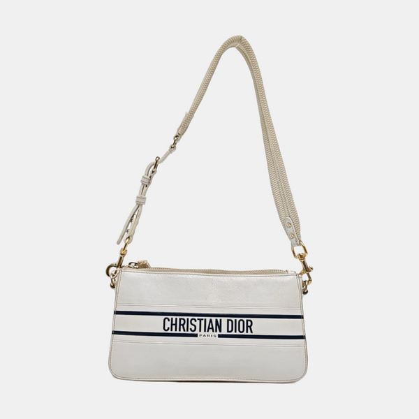 Calfskin Top Handle Bag White