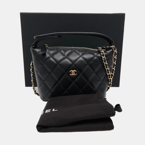 HOBO Quilted Grained Calfskin Black