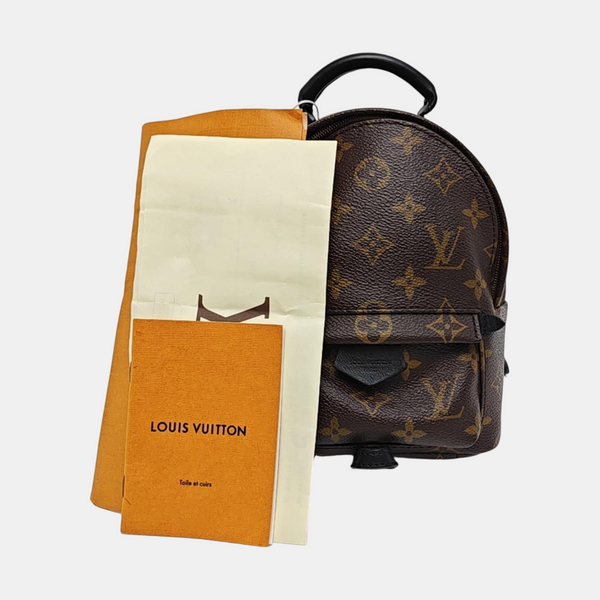 PALM SPRINGS Mini Monogram Coated Canvas Brown