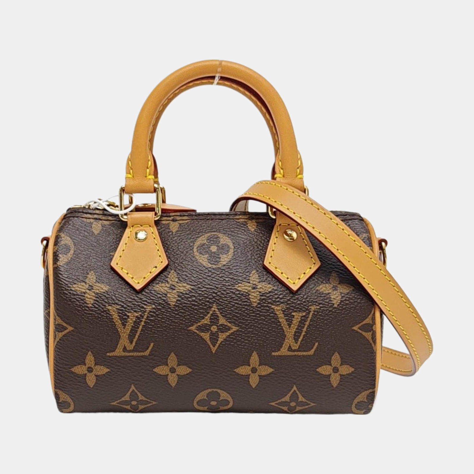 Speedy Nano Monogram Lona Revestida Marrón