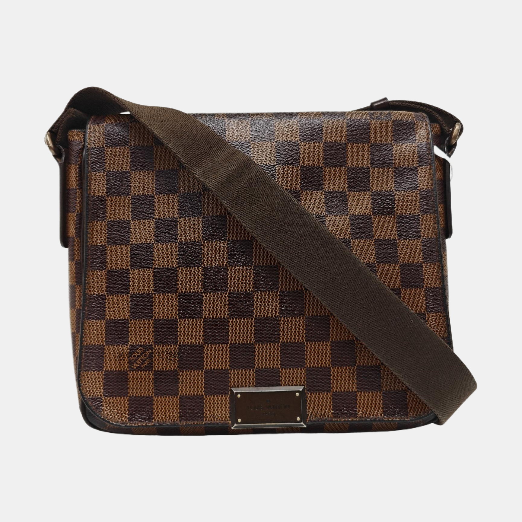 BROOKLYN Damier Ebene Coated Canvas Brown
