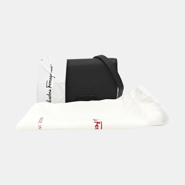 Calfskin Shoulder Bag Mini Black