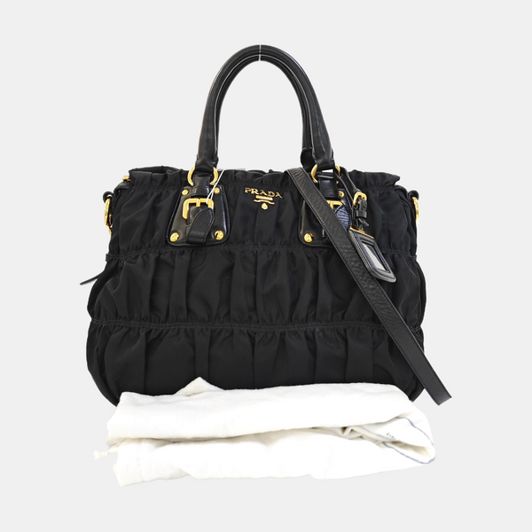 Nylon Tote Bag Black