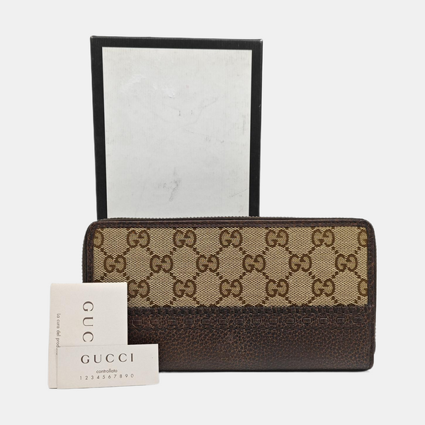 Monogram Canvas Wallet Brown