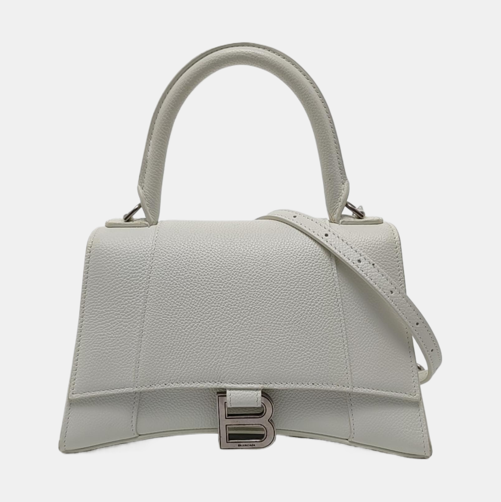 Hourglass S Calfskin White
