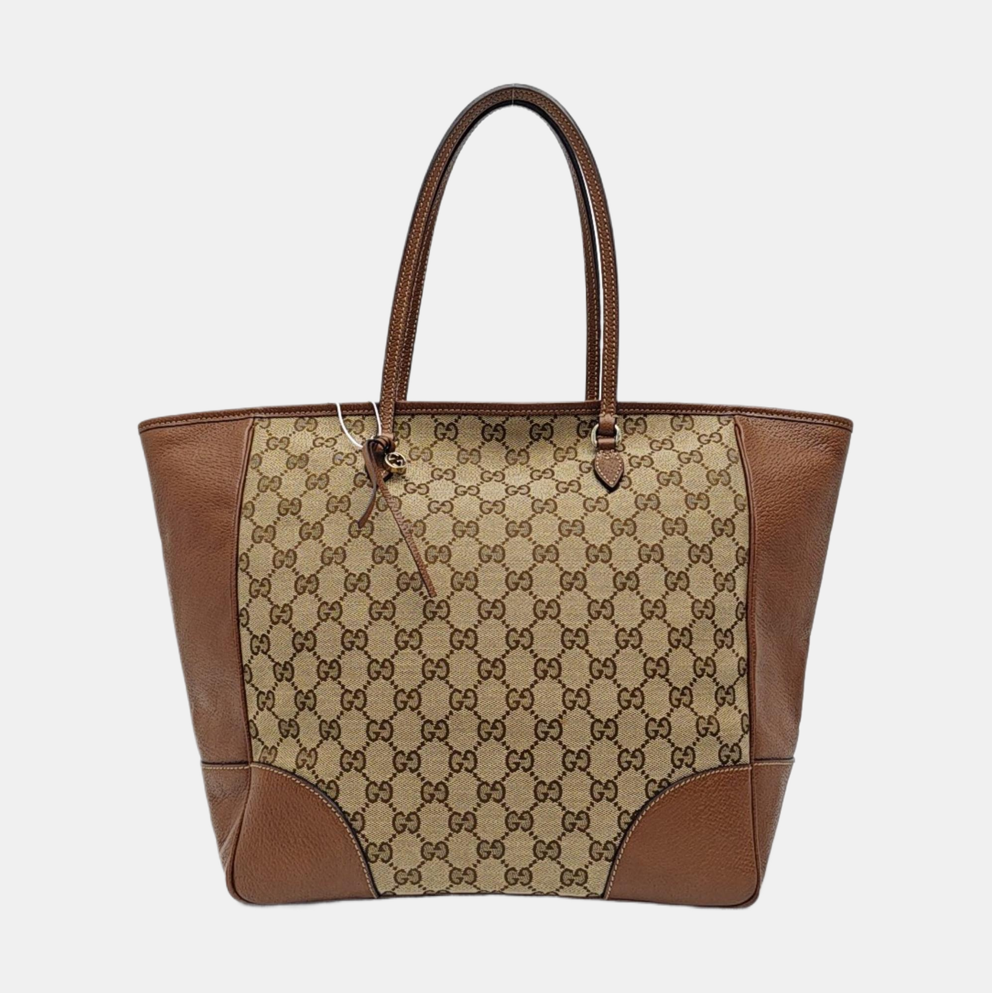 Bree Medium Monogram Canvas Beige