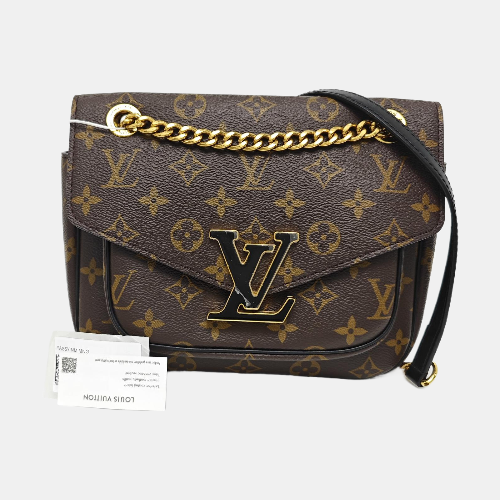 PASSY Monogram Coated Canvas Brown
