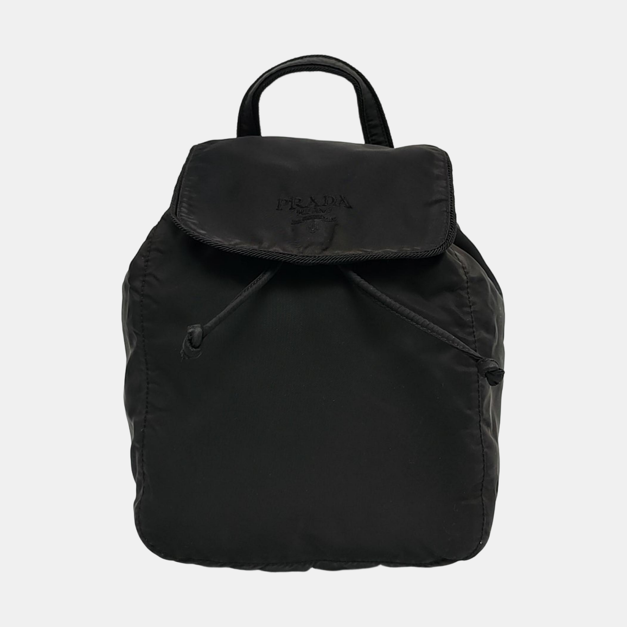 Nylon Backpack Black