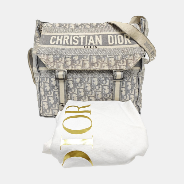 Diorcamp Large Oblique Canvas Gray