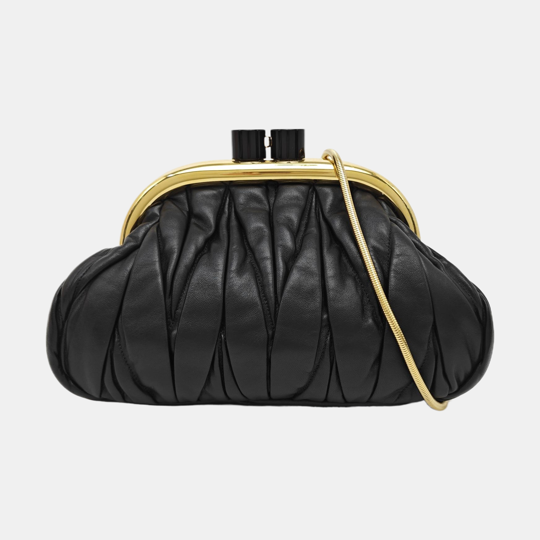Miu Belle Lambskin Black
